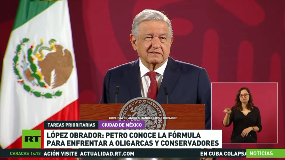 López Obrador afirma que Petro conoce la fórmula para enfrentar a los oligarcas y conservadores