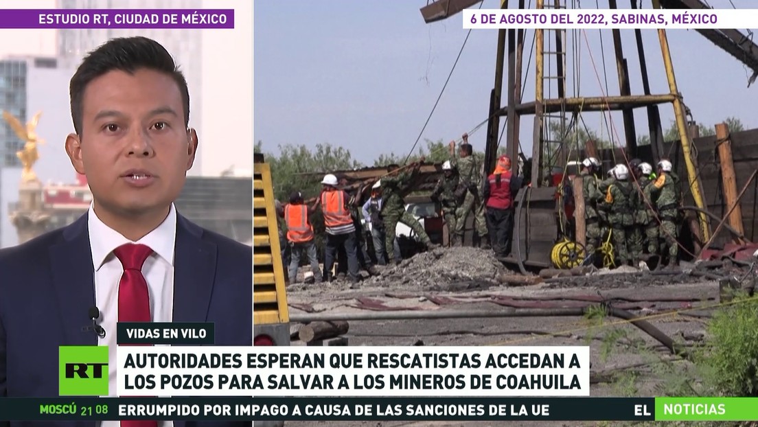 Autoridades mexicanas esperan que rescatistas accedan a los pozos para salvar a los mineros de Sabinas