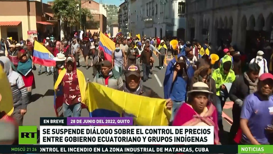 El Gobierno de Ecuador y el movimiento indígena suspenden las mesas de diálogo sobre el control de precios 