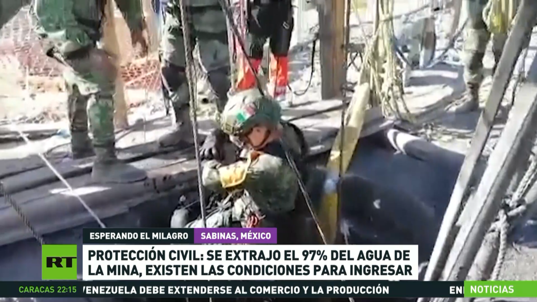 Una fuerte tormenta complica las labores de rescate de los 10 mineros atrapados en el estado mexicano de Coahuila