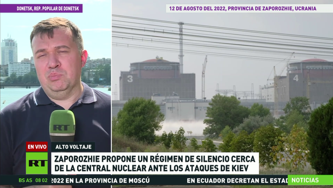 La provincia ucraniana de Zaporozhie propone un régimen de silencio cerca de la central nuclear ante los ataques de Kiev