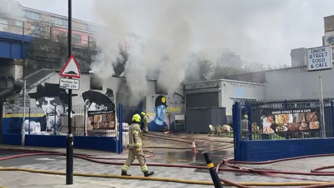Un incendio cerca de la estación ferroviaria del Puente de Londres provoca evacuaciones (VIDEOS)