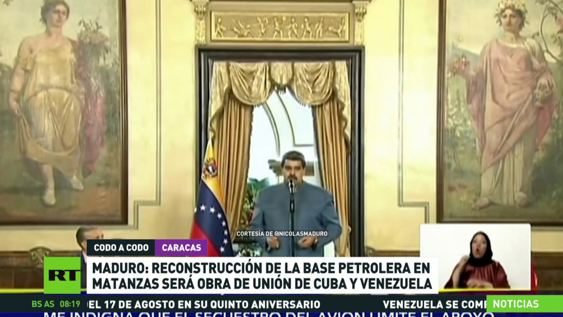 Venezuela se compromete a apoyar la reconstrucción de la base petrolera devastada por un incendio en Cuba
