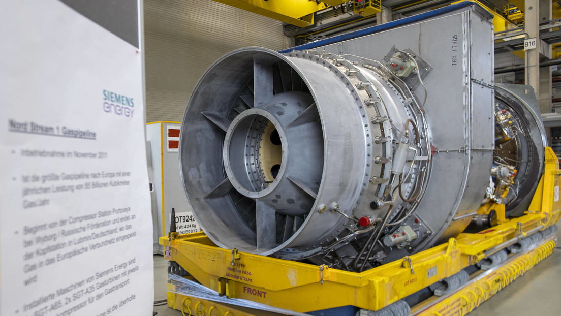 Siemens pide a la Red que envíen canciones para la turbina "solitaria" del Nord Stream 1, y Gazprom propone una
