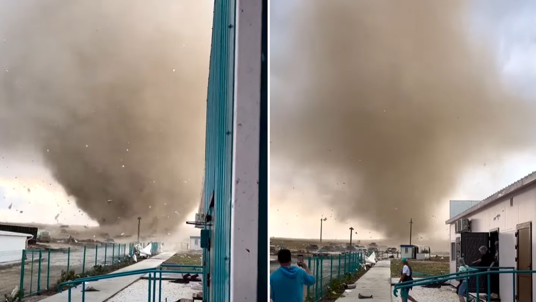 VIDEOS: Un tornado azota una localidad de la península de Crimea