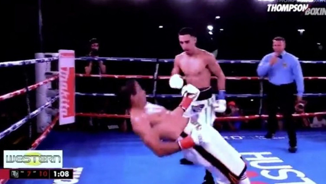 Un boxeador realiza un nocaut en una fracción de segundo y desata la polémica por juego sucio (VIDEO)