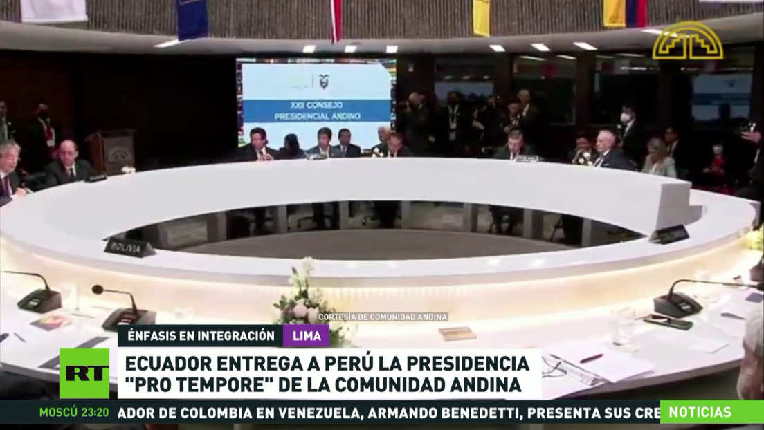 Ecuador Entrega A Perú La Presidencia Pro Tempore De La Comunidad Andina Rt 2478
