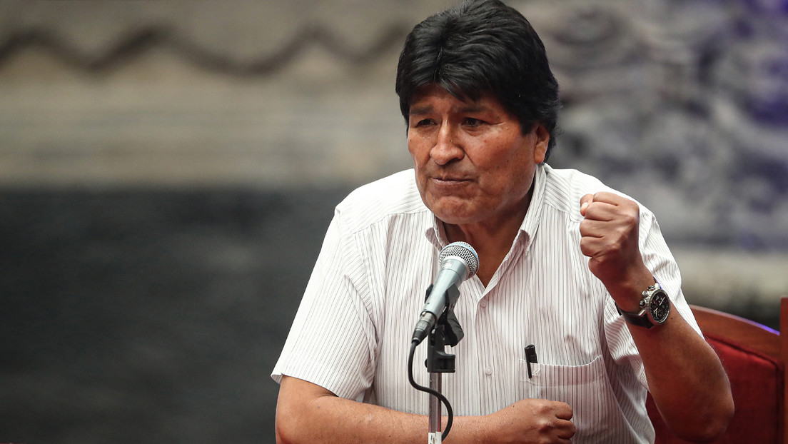Evo Morales denuncia el robo de su celular en un acto público de su partido
