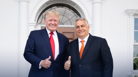 Un aliado importante: El primer ministro húngaro, Viktor Orbán, se reúne con Donald Trump