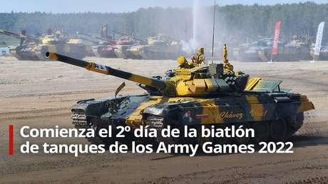 VIDEO: Comienza el 2º día de la biatlón de tanques de los Army Games 2022