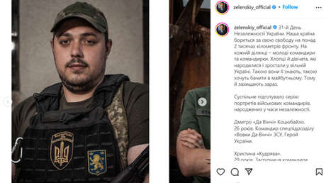 Zelenski publica fotos de soldados ucranianos con simbología nazi