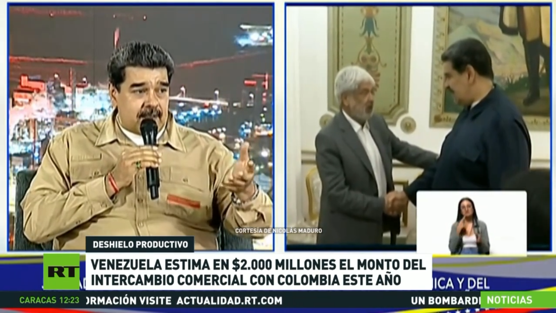 Venezuela estima en 2.000 millones de dólares el monto del intercambio comercial con Colombia este año