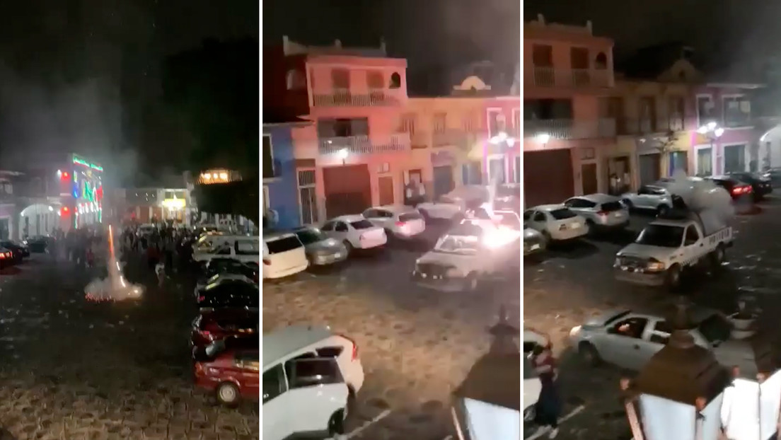VIDEO: Un cohete estalla en una patrulla y deja a un policía herido en México