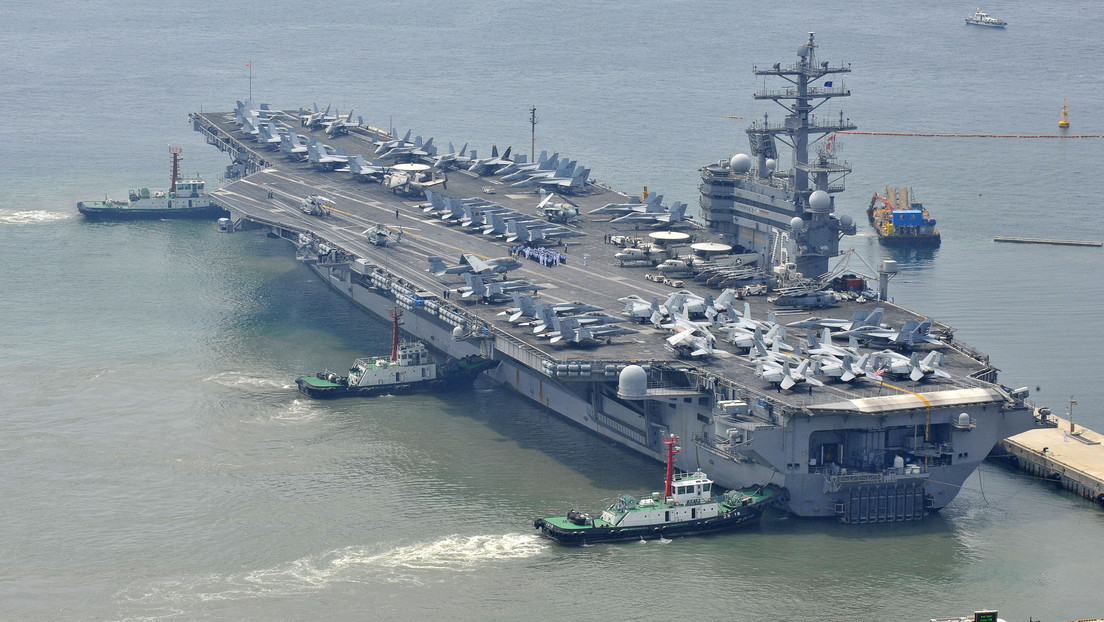 El portaviones USS Ronald Reagan llega a Corea del Sur en medio de tensiones con Pionyang