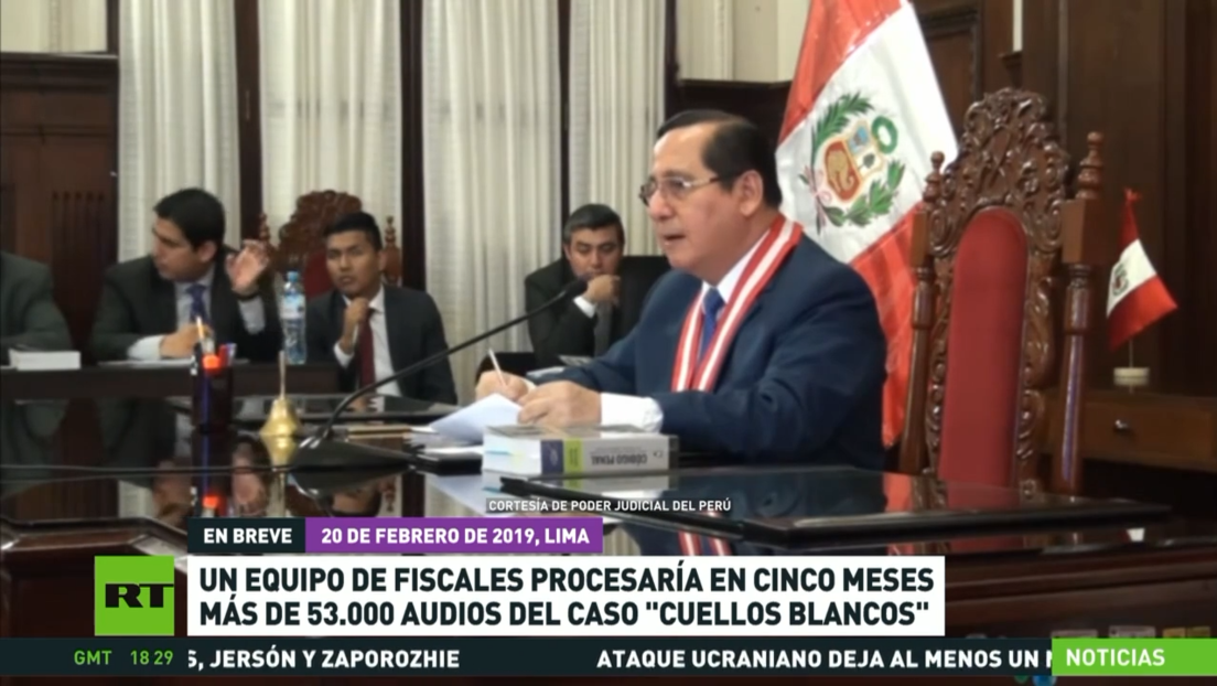 Un equipo de fiscales peruanos procesaría en cinco meses más de 53.000 audios del caso 'cuellos blancos'