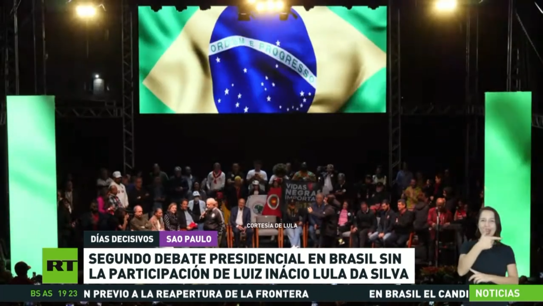El segundo debate presidencial en Brasil no incluye la participación de Luiz Inácio Lula da Silva