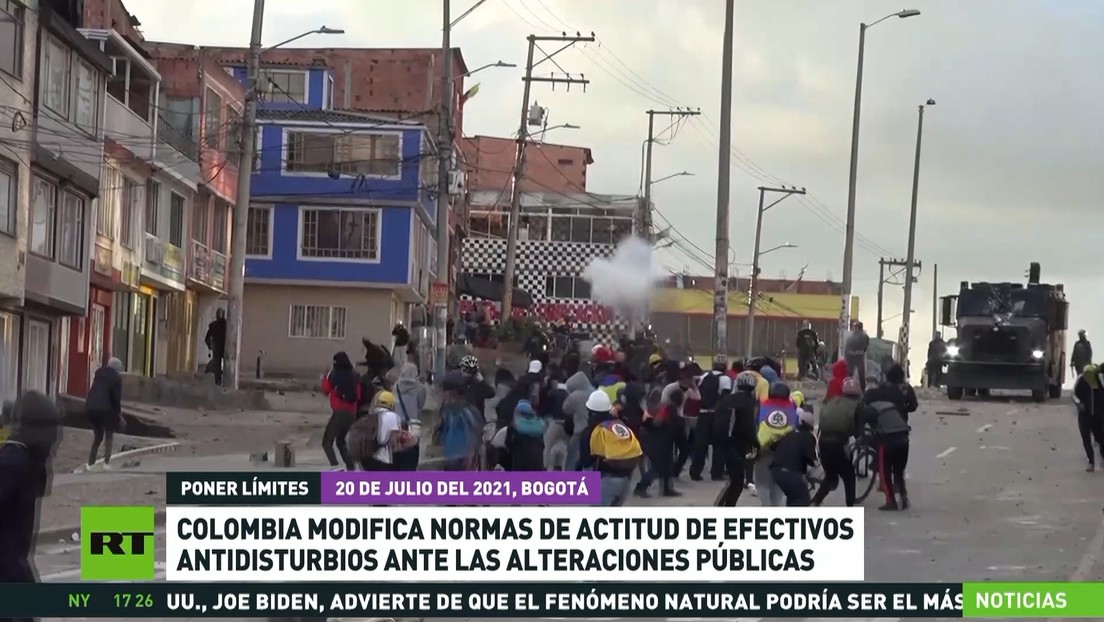 Colombia modifica normas sobre la actuación de efectivos antidisturbios ante las protestas