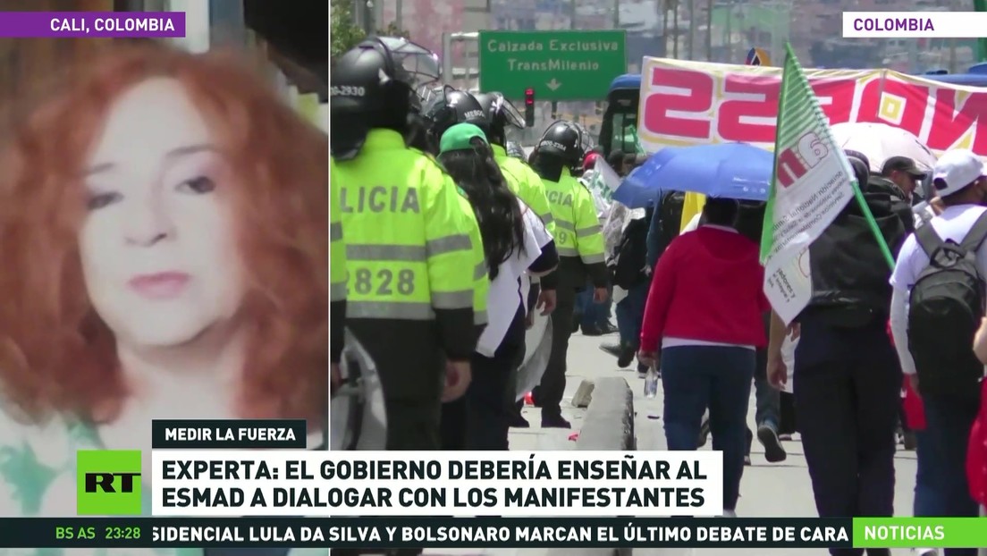 Experta: El Gobierno colombiano debería enseñar al ESMAD a dialogar con los manifestantes