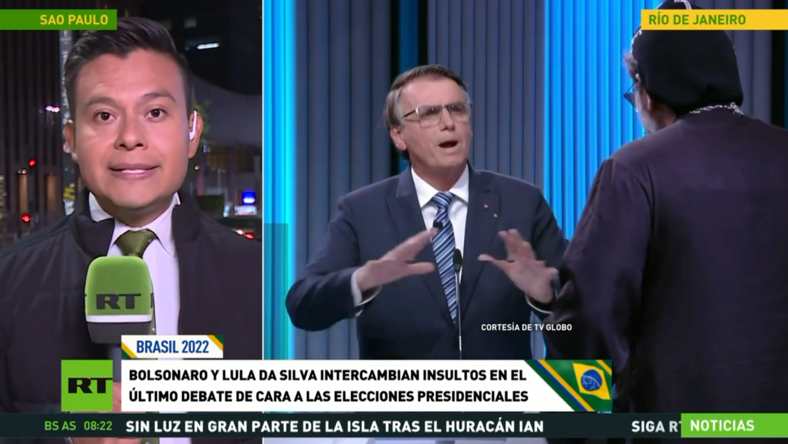 Cruce verbal entre Bolsonaro y Lula da Silva en el último debate de cara a las elecciones presidenciales