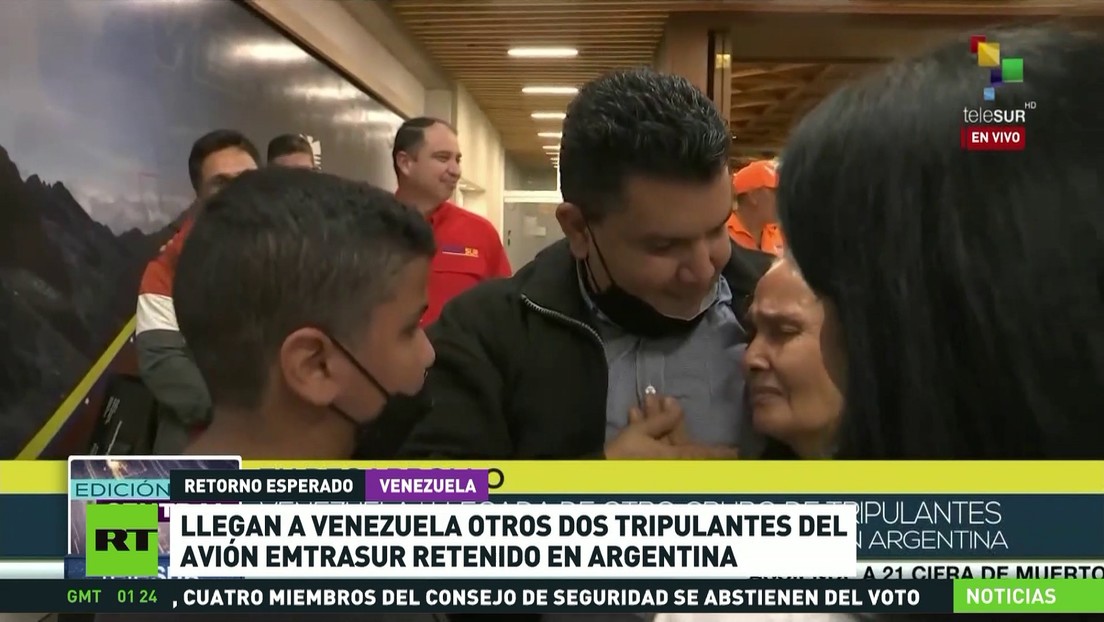 Llegan a Venezuela otros dos tripulantes del avión de Emtrasur retenido en Argentina