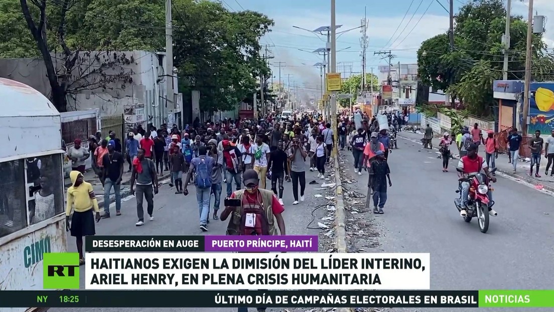 Haitianos exigen la dimisión del líder interino, Ariel Henry, en plena crisis humanitaria
