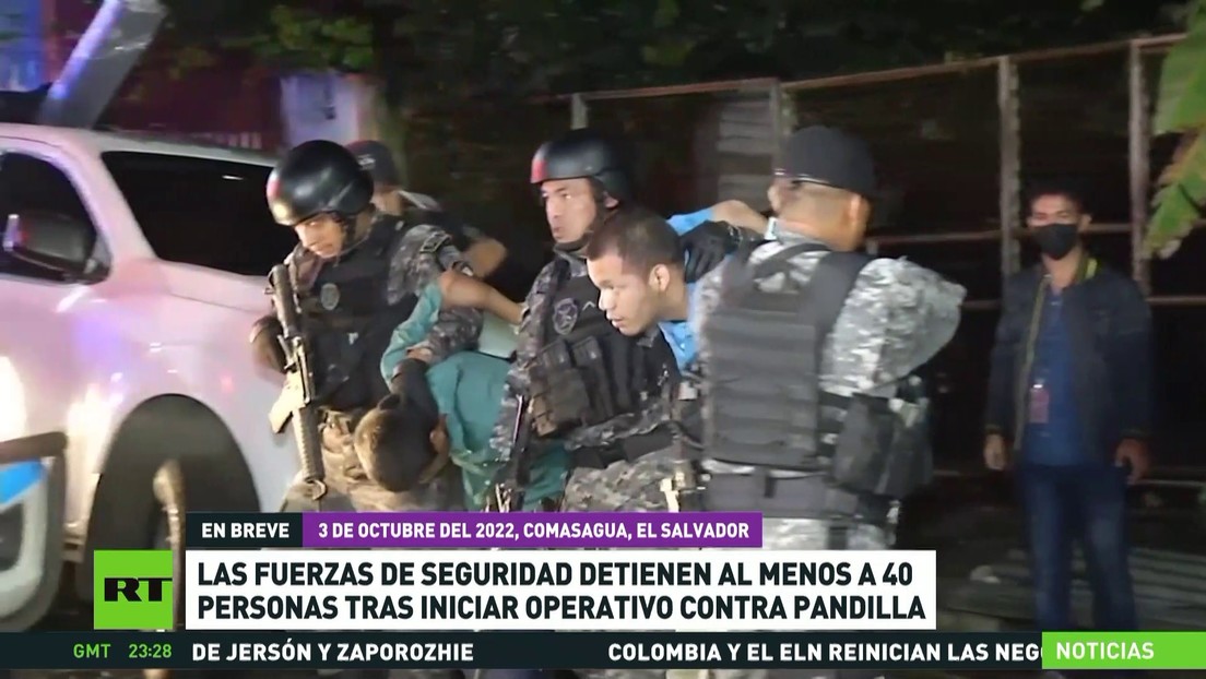 En El Salvador detienen al menos a 40 personas tras iniciar el operativo contra una pandilla