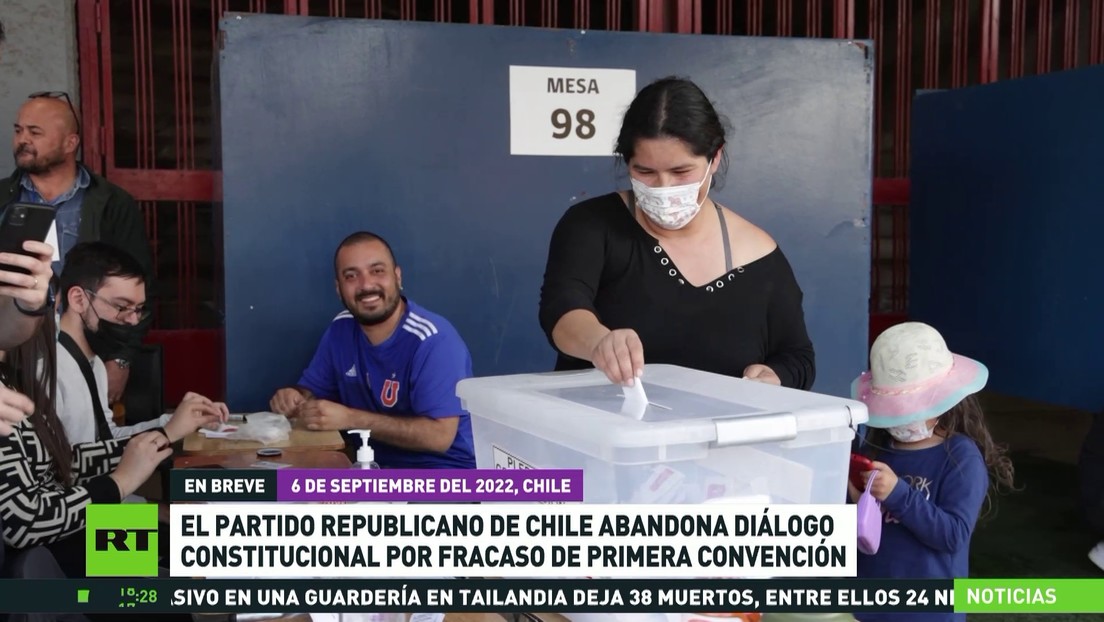 El Partido Republicano de Chile abandona diálogo constitucional por fracaso del primer plebiscito