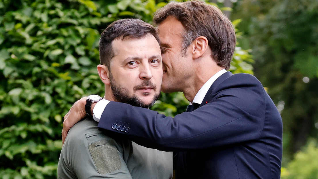 Ucrania pide más armas a Francia dedicando un video "romántico" a Macron
