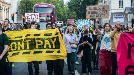 Decenas de protestas en varias ciudades del Reino Unido por los altos precios de la energía