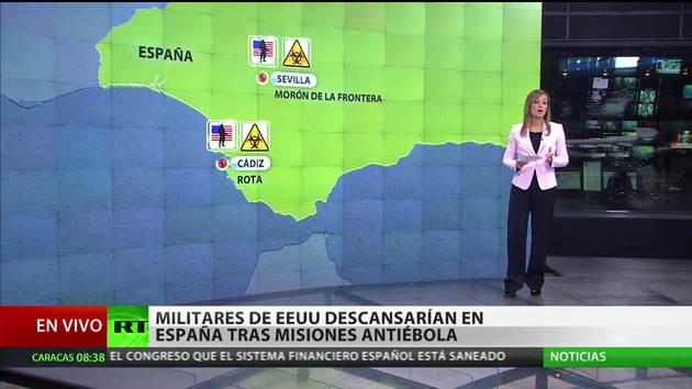 EE.UU. pide que sus militares descansen en España tras misiones antiébola