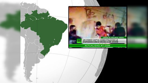 Cinco policías arrestados en Brasil por disparar a un joven a sangre fría