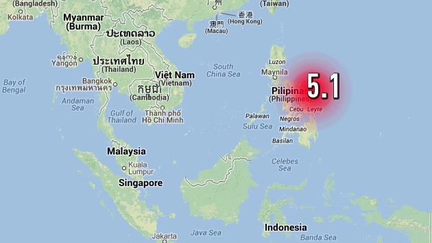 Un sismo de magnitud 5,1 sacude Filipinas
