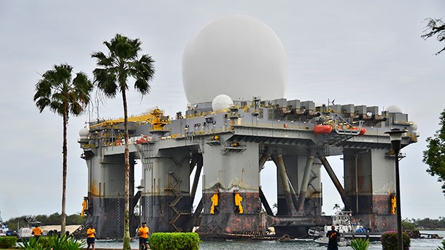 EE.UU. coloca un enorme radar flotante frente a la península de Corea