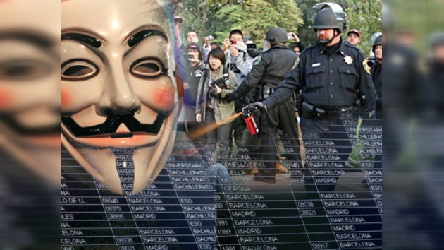 Represor de Ocupa Wall Street, blanco de los ataques de Anonymous