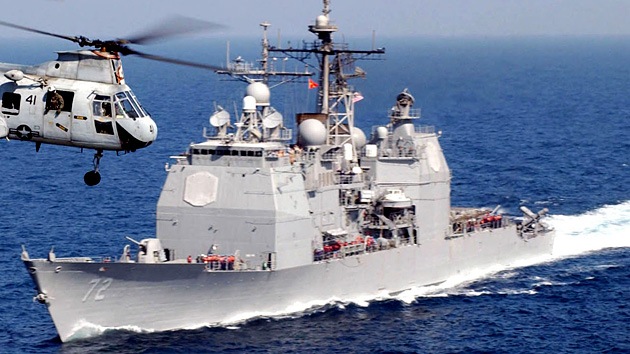 El buque militar estadounidense Vella Gulf entró en aguas del Mar Negro