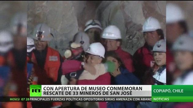 Chile inaugura museo sobre el rescate de los 33 mineros de San José