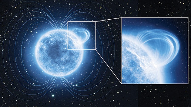 Una estrella muerta tiene uno de los campos magnéticos más intensos del universo