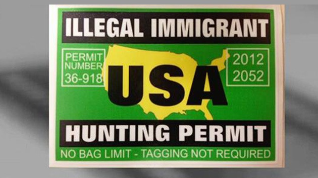 Tiendas de EE.UU. emiten licencias para "cazar inmigrantes ilegales"
