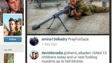 Foto: Soldado israelí presume en Instagram de haber matado a 13 niños palestinos