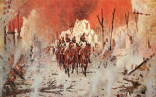 El incendio de Moscú de 1812 en las obras de pintura 