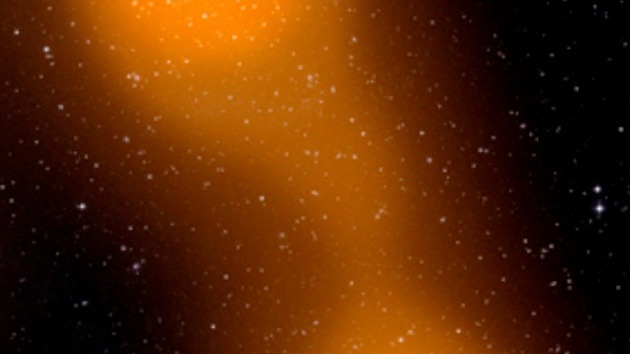 Detectan un puente de gas caliente entre dos cúmulos de galaxias