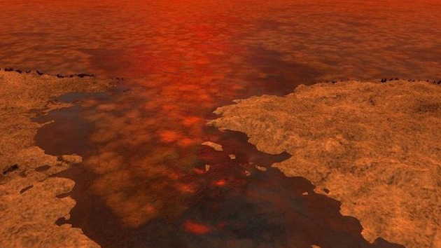 La NASA halla hielo flotante en mares y lagos de Titán