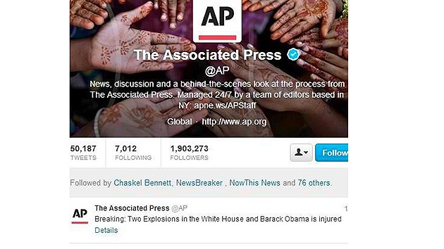 'Hackean' la cuenta de AP en Twitter e informan de dos explosiones en la Casa Blanca