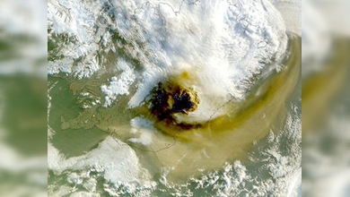La erupción del volcán islandés podría amenazar de nuevo al tráfico aéreo en Europa
