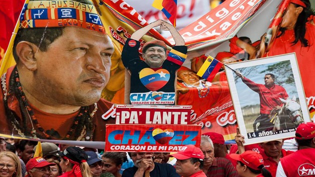 Abrumador apoyo popular a Hugo Chávez en Caracas