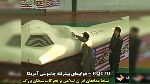 La televisión iraní emite un video del drone estadounidense abatido