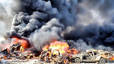 Imágenes: Atentados terroristas en Damasco