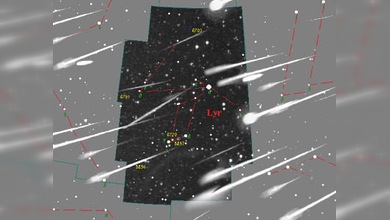 Una lluvia de meteoros líridas caerá esta noche sobre la Tierra