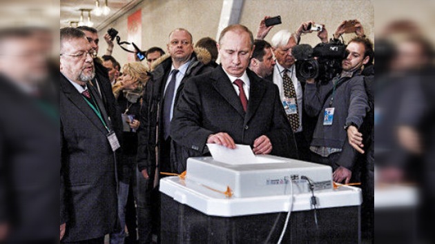 Vladímir Putin lidera el recuento con más del 60% de los votos