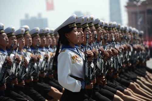 El rimbombante desfile militar en Corea del Norte